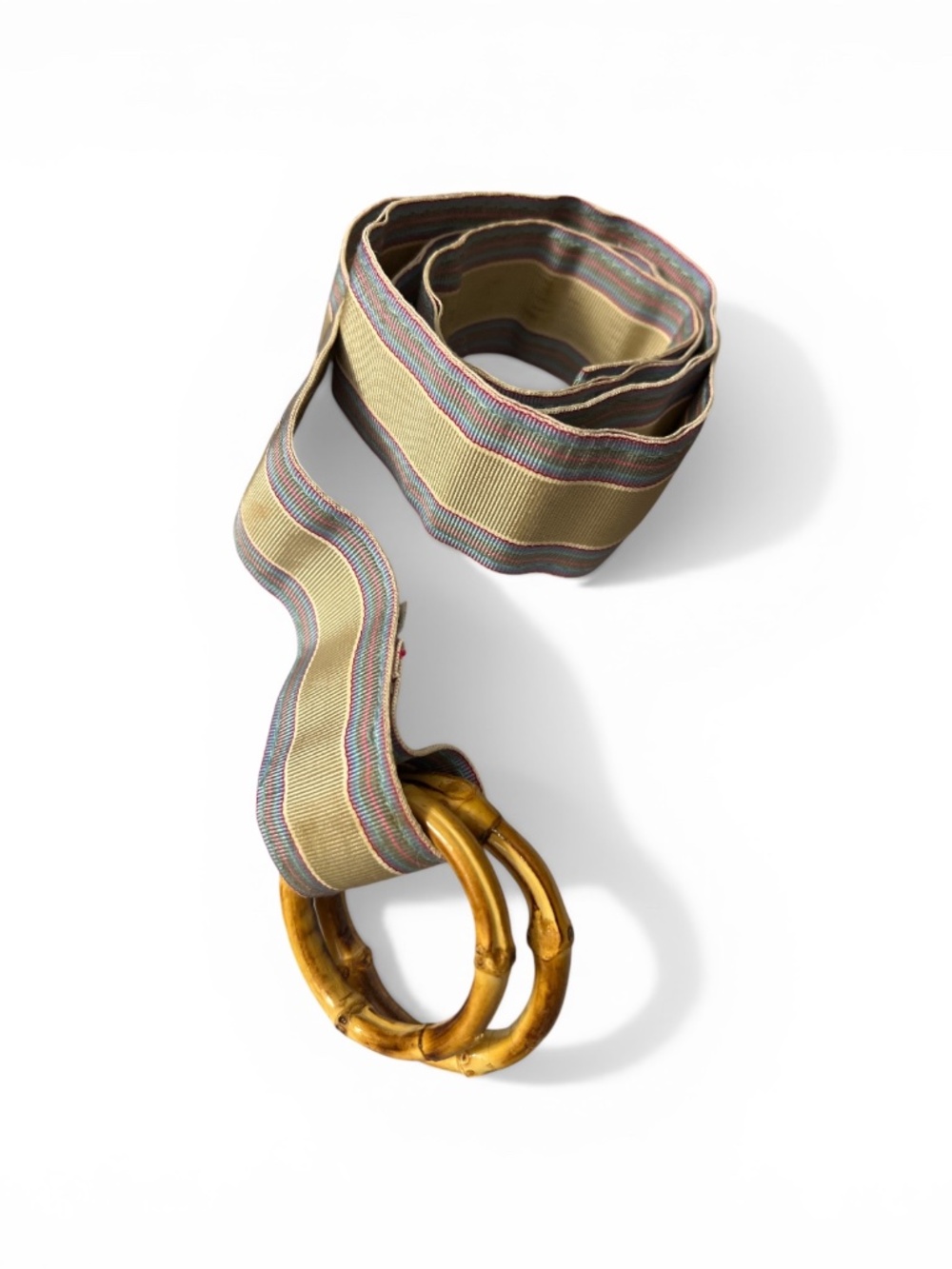 Vintage Jubilee Taupe Ribboned Belt M